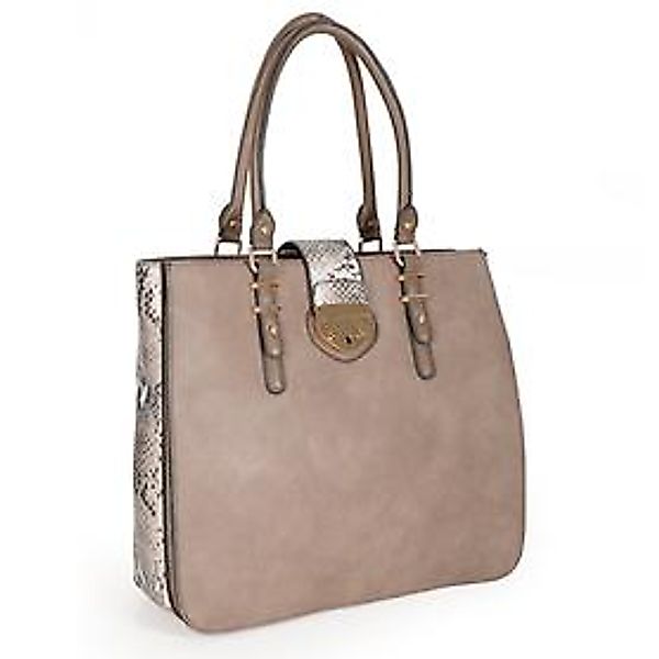 Handtasche 'Anja' taupe H 33 x B 37,5 x T 13 cm günstig online kaufen