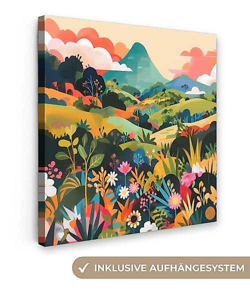 OneMillionCanvasses® Leinwandbild Sonnenlicht - Hügel - günstig online kaufen