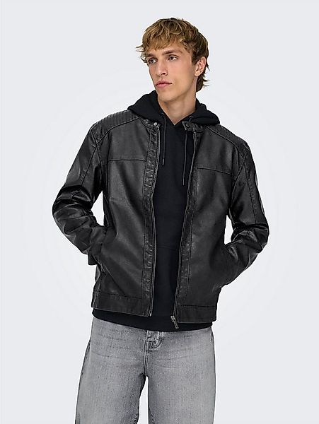 ONLY & SONS Bikerjacke MIKE PU RACER JACKET günstig online kaufen