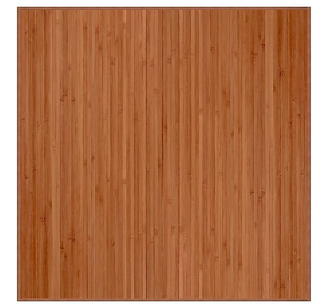 vidaXL Teppich Teppich Quadratisch Braun 100x100 cm Bambus, Quadrat günstig online kaufen