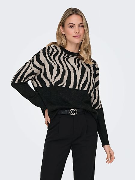 ONLY Rundhalspullover ONLJADE ZEBRA LS O-NECK günstig online kaufen