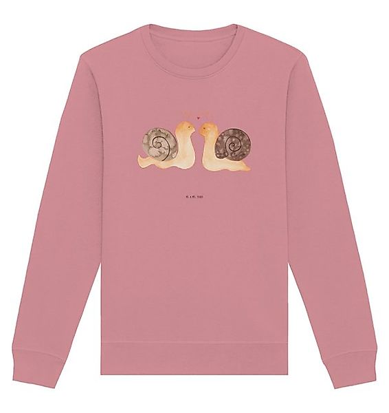 Mr. & Mrs. Panda Longpullover Schnecken Liebe Größe L - Canyon Pink - Gesch günstig online kaufen