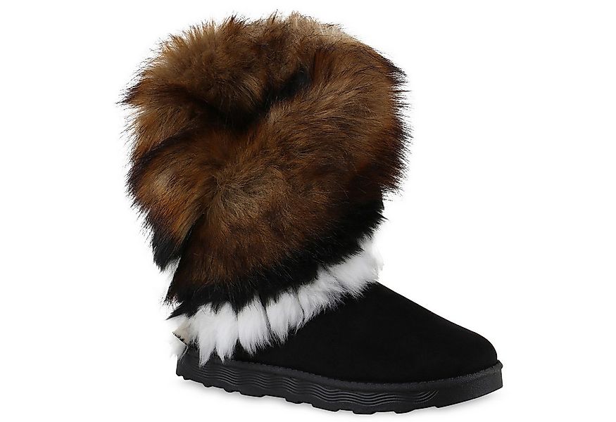 VAN HILL 839605 Winterstiefelette Damen Warm Gefütterte Winter Boots Stiefe günstig online kaufen