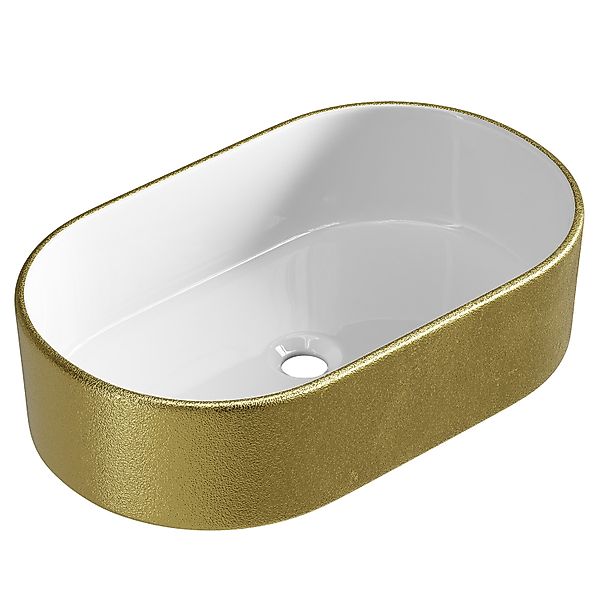 Planetmöbel Aufsatzwaschbecken Waschbecken 55cm (Badezimmer Waschbecken, günstig online kaufen