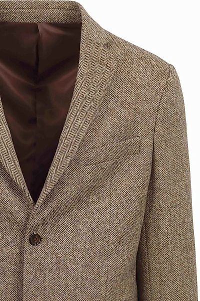 Suitable Tweed Blazer Herringbone Beige - Größe 48 günstig online kaufen