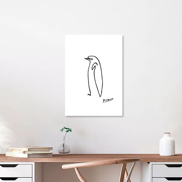 Poster / Leinwandbild - Picasso Pinguin günstig online kaufen