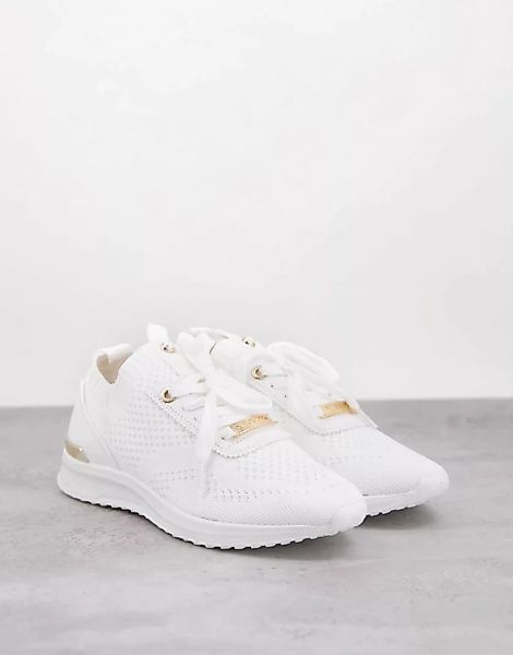 Miss KG – Kallie – Flyknit-Sneaker zum Schnüren in Weiß günstig online kaufen
