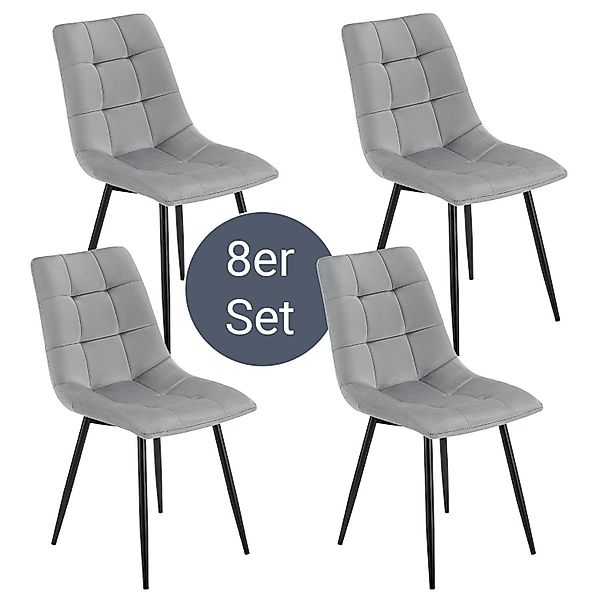 Juskys Esszimmerstuhl Blanca (8 St), bequeme günstig online kaufen