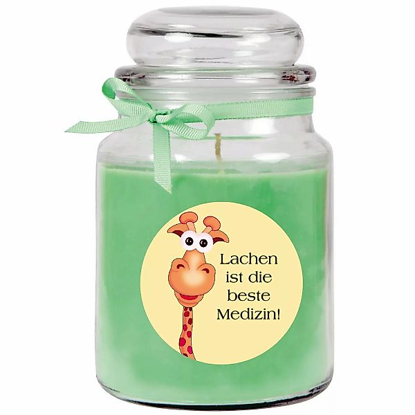 HS Candle Duftkerze & Bonbon Glas Genesung Kokos Grün günstig online kaufen