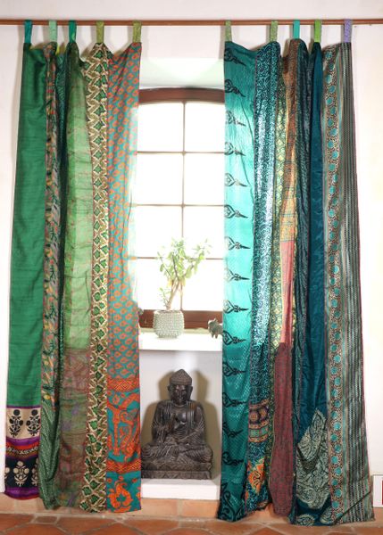 Guru-Shop Vorhang Seidiger Vorhang (1 Stk) günstig online kaufen