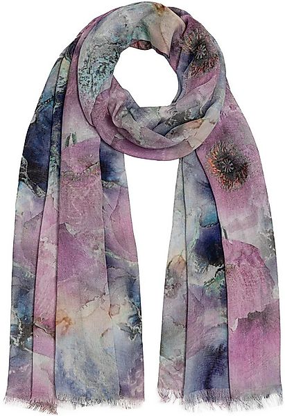 Caspar Modeschal SC532 Damen Sommer Schal aus weichem Modal floralem Muster günstig online kaufen