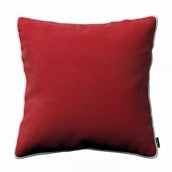 Kissenhülle Laura, rot, 60 x 60 cm, Velvet (704-15) günstig online kaufen