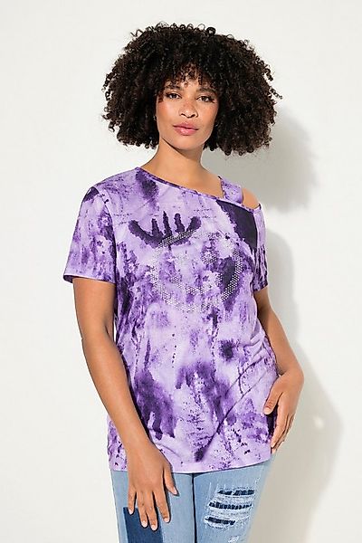 Angel of Style T-Shirt T-Shirt Straight Fit Batikprint Schulter CutOut günstig online kaufen