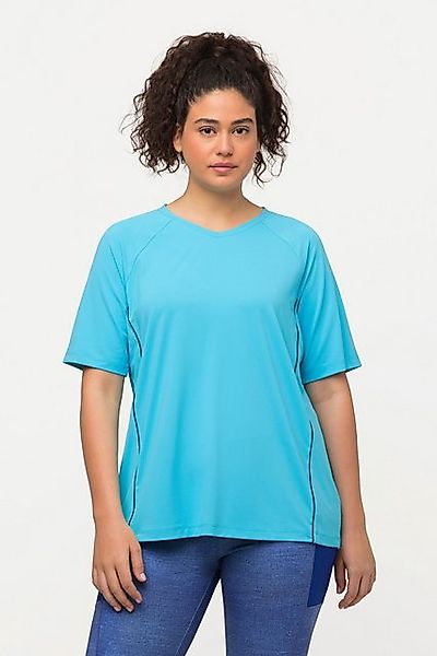 Ulla Popken T-Shirt T-Shirt UV-Schutz 50+ V-Ausschnitt Halbarm günstig online kaufen