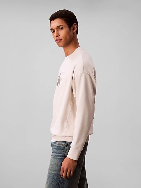 Calvin Klein Jeans Sweatshirt "LS EU 350TERRY MONOLOGO CN SWTSH", Rundhalsa günstig online kaufen