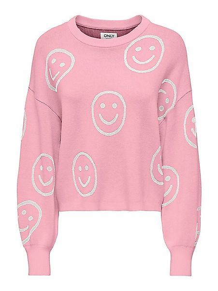 ONLY Strickpullover ONLMONTANA LS JQ O-NECK CC KNT mit Rippbündchen günstig online kaufen