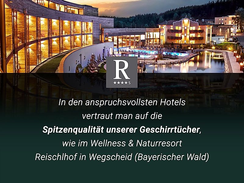 ZOLLNER Geschirrtuch, (Set, 4-tlg), 50 x 50 cm, 100% Baumwolle, vom Hotelwä günstig online kaufen