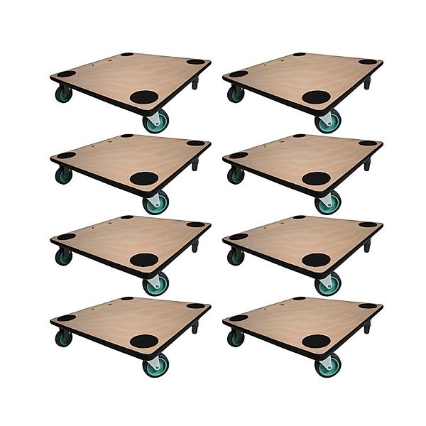 PROREGAL MegaDeal 8x Transportroller 4 Rollen HxBxT 11,5x50x50 cm Traglast günstig online kaufen