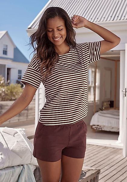 H.I.S Shorty 2-teilig, 2 tlg. mit Logostickerei auf der Brust günstig online kaufen