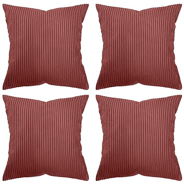 Amilian Kissenhüllen - 4er Set Kissenbezug günstig online kaufen