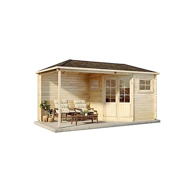 Alpholz Gartenhaus Franz-28 Walmdach Unbehandelt 525 cm x 275 cm günstig online kaufen