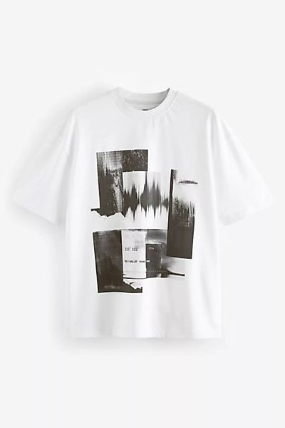 Next Print-Shirt Relaxed Fit T-Shirt mit Urban Grafik-Print vorne (1-tlg) günstig online kaufen