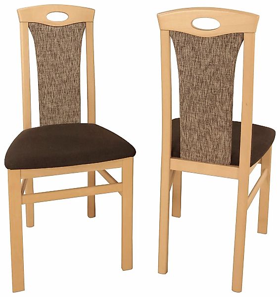 Home affaire 4-Fußstuhl »Kasia«, (Set), 2 St., Struktur günstig online kaufen