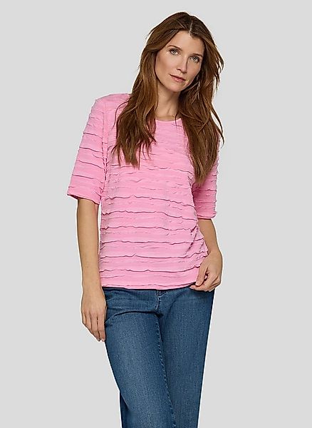 Rabe T-Shirt mit Struktur Muster günstig online kaufen