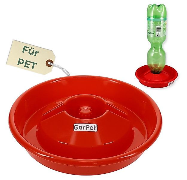 GarPet Wasserspender Tränkeschale für Kunststoffflaschen Trinkschale für PE günstig online kaufen