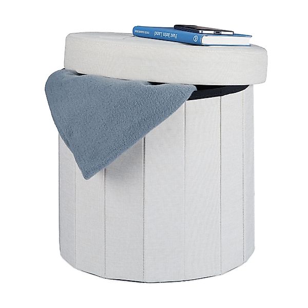 relaxdays Sitzhocker mit Stauraum Größe M günstig online kaufen