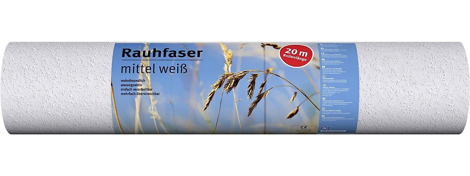 ERFURT Papiertapete Erfurt Rauhfaser mittel weiß 20 x 0,53 m günstig online kaufen