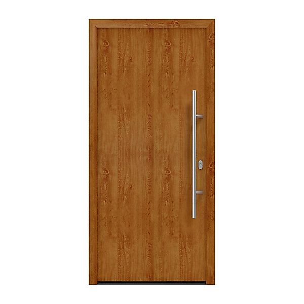 EcoStar Haustür Isopro IP 010 Golden Oak 110 cm cm x 210 cm DIN R günstig online kaufen