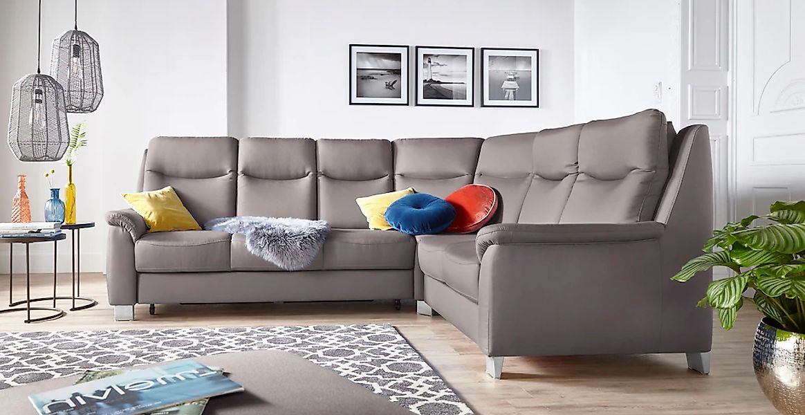 sit&more Ecksofa "Boccaccio L-Form" mit Federkern und Kopfteilverstellung, günstig online kaufen