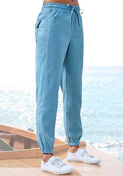 LASCANA Schlupfhose, aus Webware, leichte Stoffhose mit Taschen günstig online kaufen