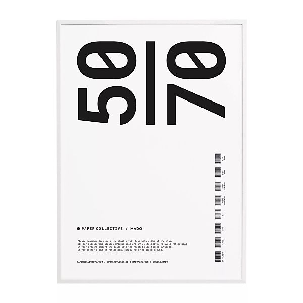 Paper Collective - Frame Bilderrahmen weiß 50x70cm - weiß/BxH 50x70cm günstig online kaufen