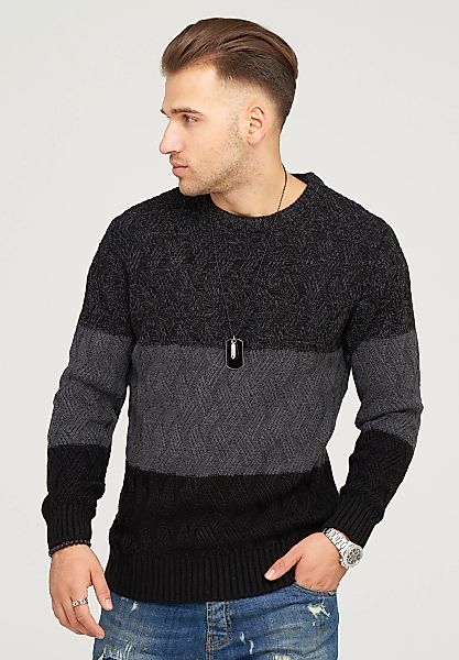 behype Strickpullover "DAVAY", im Colour-Block-Stil günstig online kaufen