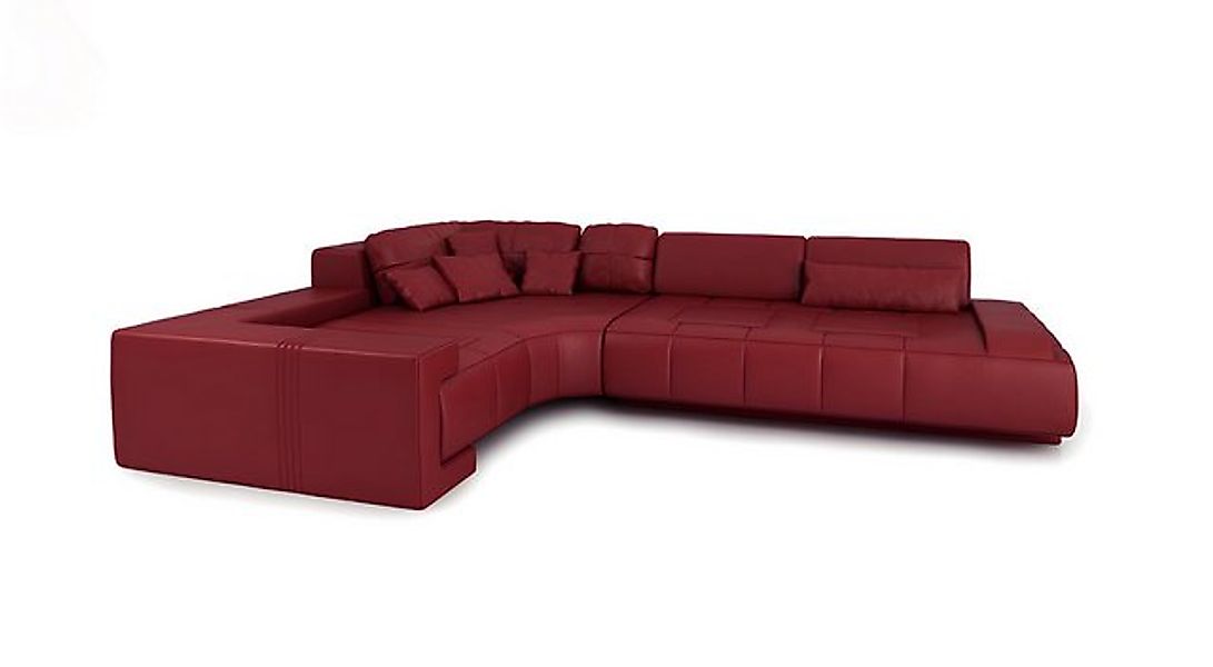 Xlmoebel Ecksofa Moderne Ledercouch in L-Form, rote Wohnlandschaft mit Sofa günstig online kaufen