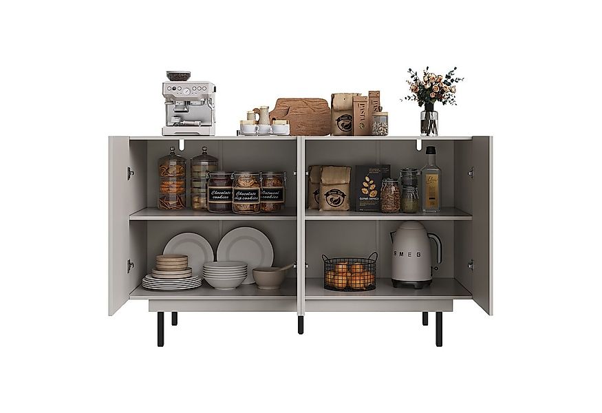 REDOM Sideboard Anrichte,Küchenschrank (Esszimmer-Schrank 140x38,5x82,5cm – günstig online kaufen