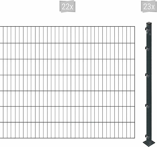Arvotec Einstabmattenzaun "ESSENTIAL 140 zum Einbetonieren", Zaunhöhe 140 c günstig online kaufen