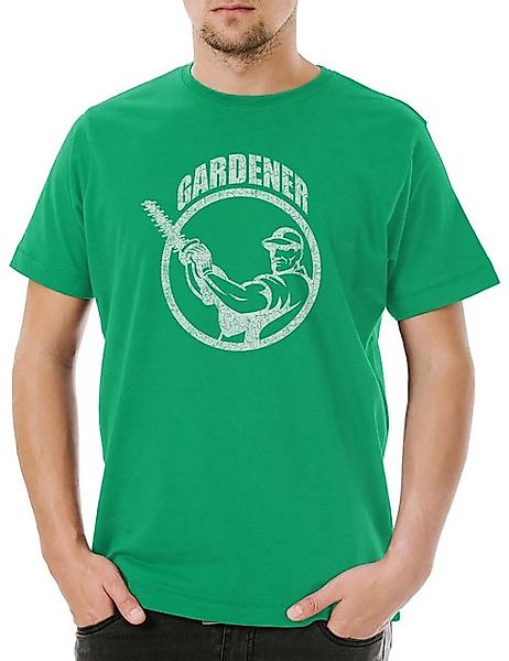Urban Backwoods Print-Shirt Urban Backwoods Gardener Herren T-Shirt Hellgrü günstig online kaufen