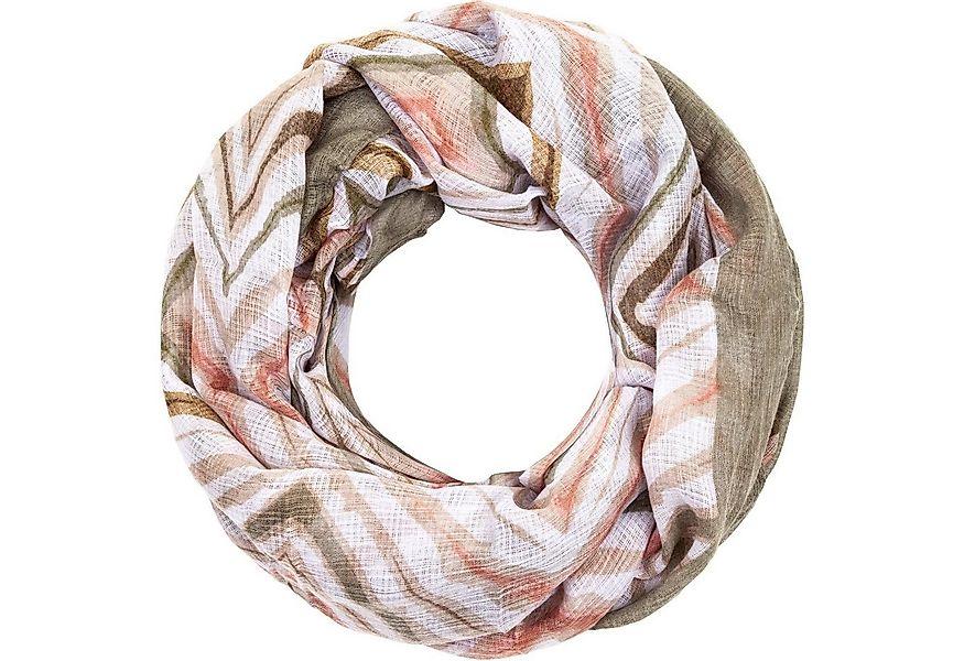 Faera Loop, Damen Schal gemustert weicher und leichter Damen Loop Rundschal günstig online kaufen