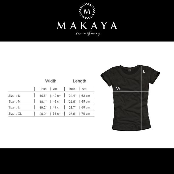 MAKAYA T-Shirt Rockige Damen Tops Musik günstig online kaufen