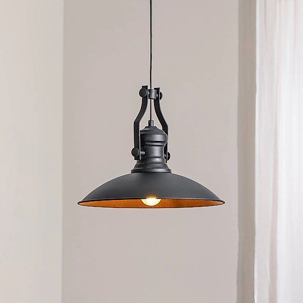 Hängeleuchte Fimda, schwarz, Ø 41 cm, Metall, E27 günstig online kaufen