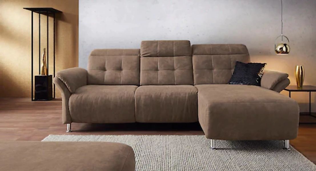 Places of Style Ecksofa "Manhattan L-Form", 2 Sitze mit elektrischer Relaxf günstig online kaufen