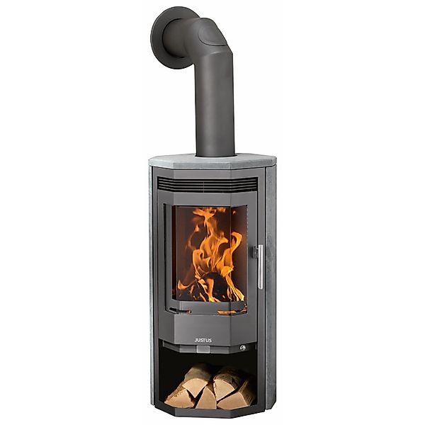 Justus Usedom 5 Dauerbrand Kaminofen Speckstein Gussgrau 5 kW mit Automatik günstig online kaufen