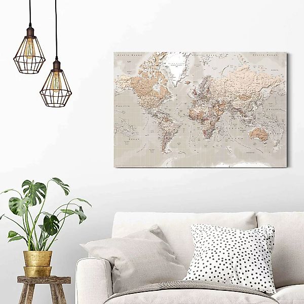 home24 Wandbild Weltkarte Askola günstig online kaufen