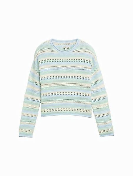 TOM TAILOR Strickpullover Cropped Strickpullover mit Lochmuster günstig online kaufen