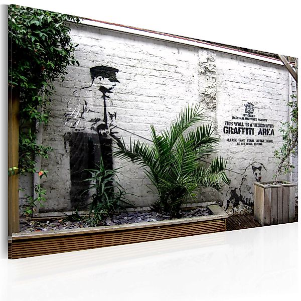 Wandbild - Graffiti Zone (banksy) günstig online kaufen