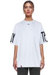trueprodigy Oversize-Shirt Viktor F Logoprint Rundhals günstig online kaufen