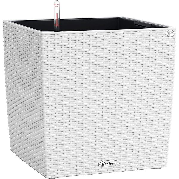 Lechuza Pflanzgefäß Cube Cottage 30 cm x 30 cm x 30 cm Weiß günstig online kaufen